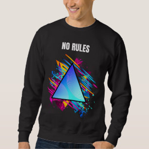 Moletom SEM REGRAS – Estilo Geométrico Neon