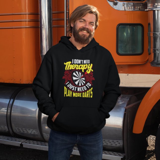 Moletom Sem Terapia Apenas Mais Escuros - Fã Dart Engraçad (Criador carregado)