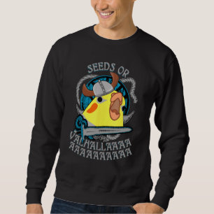 Moletom Sementes Ou Valhalla Birb Meme Viking Cockatiel Pa