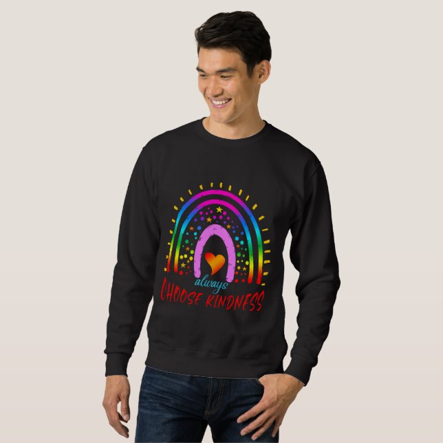 Moletom sempre escolher a bondade do T-Shirt (Frente Completa)