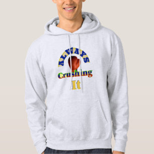 Moletom Sempre Esmagando Luvas de Boxe Design de Texto