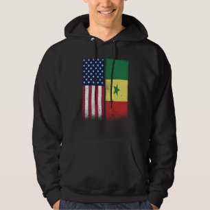 Moletom Senegal Senegalês Bandeiras Americanas Orgulhoso E