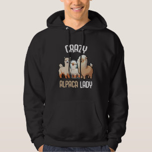 Moletom Senhora Alpaca Louca Mulheres Alpaca Fofo Lama Zoo