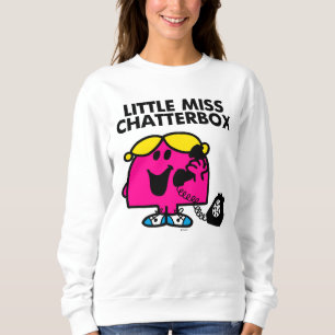 Moletom Senhorita pequena Chatterbox & telefone preto