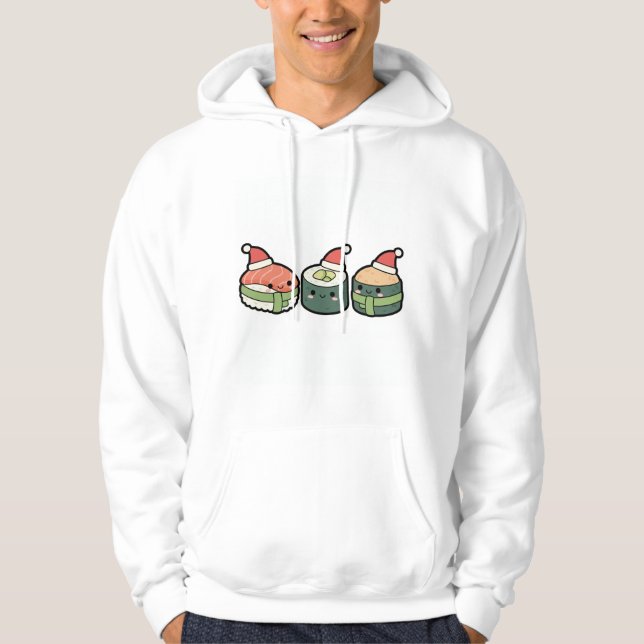 Moletom SenpaiXEL Kawaii Christmas Sushi (Frente)