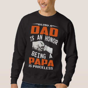 Moletom Ser Pai É Uma Honra Ser Um Papa É Imprestável
