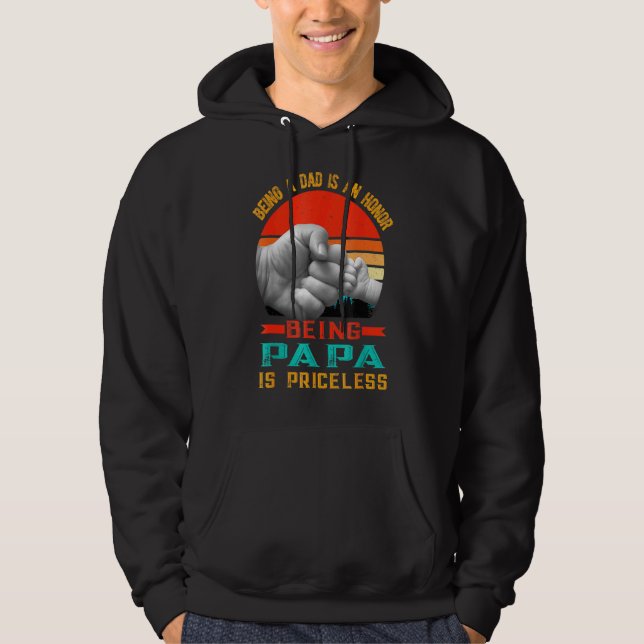 Moletom Ser Pai É Uma Honra Ser Um Papa É Imprestável (Frente)