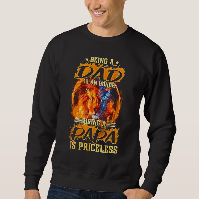 Moletom Ser Pai É Uma Honra Ser Um Papa É Imprestável (Frente)