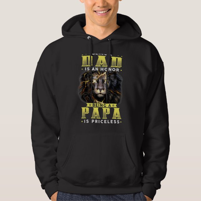 Moletom Ser Um Pai É Uma Honra Ser Papa É Um Fa Sem Preço (Frente)