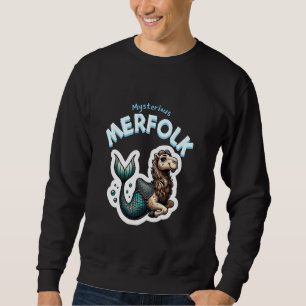 Moletom Sereia de Camelo Mashup Divertido de Oceano e Dese