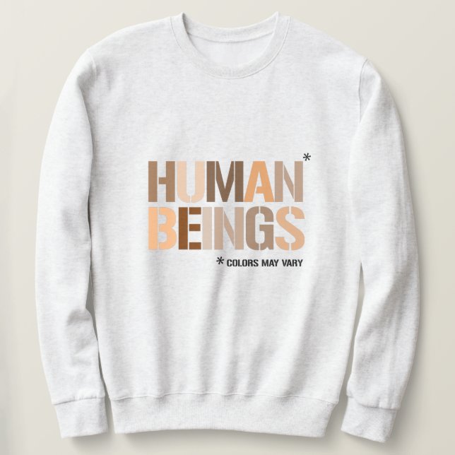 Moletom SERES HUMANOS: As cores podem variar (Frente do Design)
