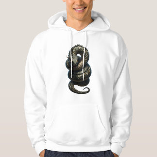 Moletom Serpente Antiga com Marcações Místicas Brancas