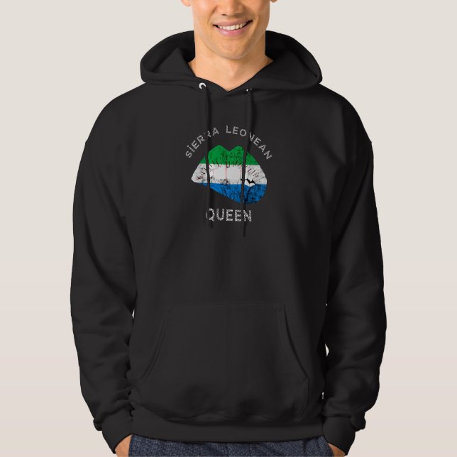 Moletom Serra Leoa Serra Leoa Lábios Rainha Leoa Imprensa  (Frente)