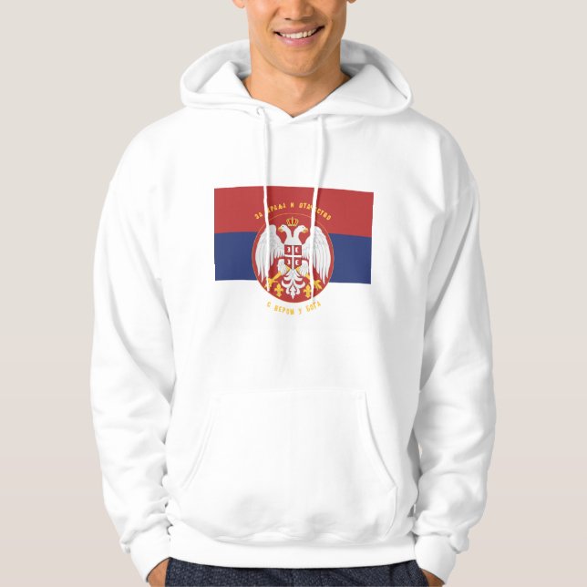 Moletom Sérvia Flag Hoodie Srpska Zastava (Frente)