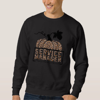 Moletom Service Manager Leopard Pumpkin Thankful Grateful