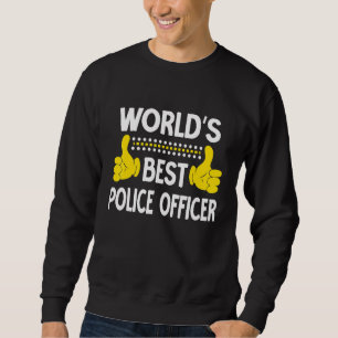 Moletom Serviço de Polícia de Melhor Policial do Mundo