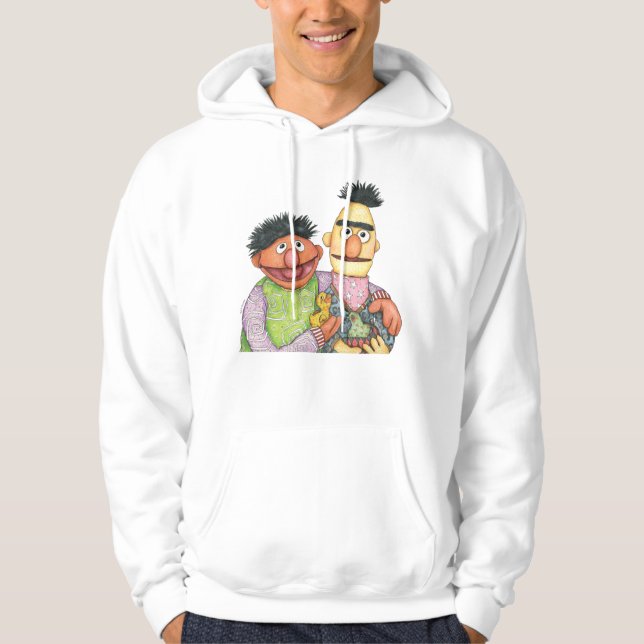 Moletom Sesame Street Bert e Ernie Watercolor (Frente)