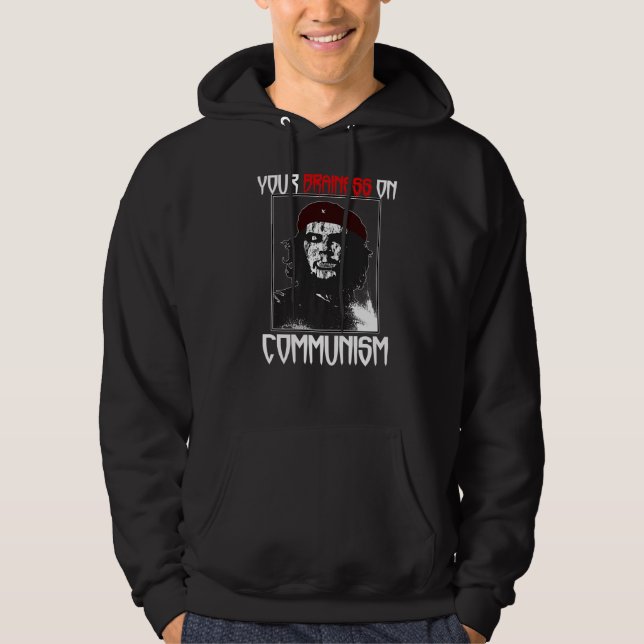 Moletom Seu Cérebro Sobre O Comunismo (Zombie Anti-Commies (Frente)