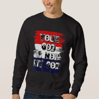 Moletom Seu Deus Não É Meu Deus  Declaração Ateu Agnóstico
