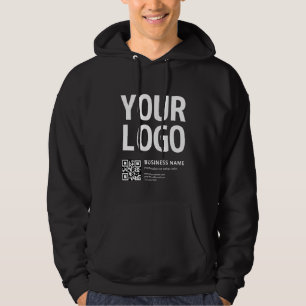 Moletom Seu logotipo c/ código QR e texto editáveis