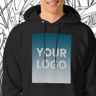 Moletom Seu logotipo e gradiente de cor de fundo editável