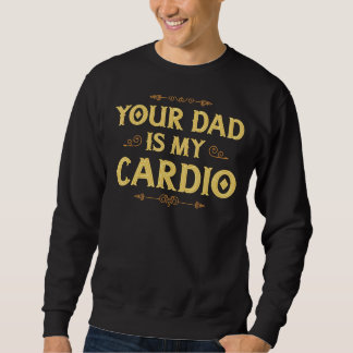 Moletom Seu Pai É Minha Vintage Cardio Dizendo Sarcástico 