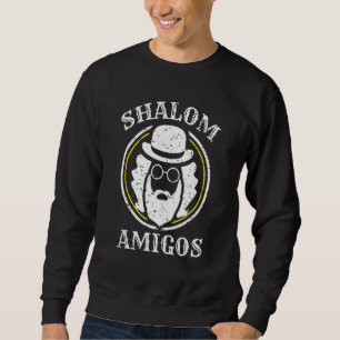 Moletom Shalom Amigos Judaico Shabat Yiddish Hebraico Hanu