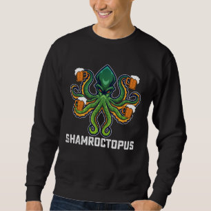 Moletom Shamroctopus Amante do polvo Dia de São Patrício
