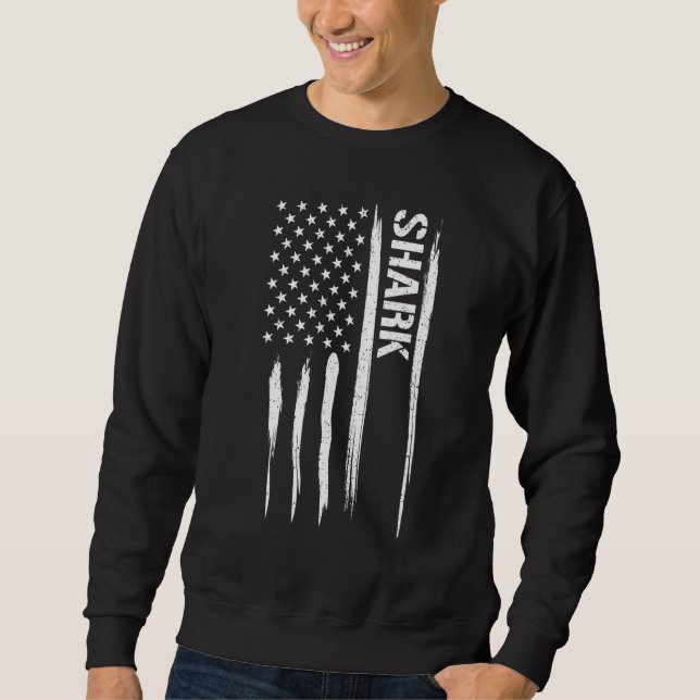 Moletom Shark Shark - American Flag Sayings_1 (Frente)