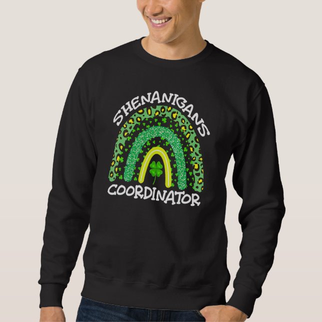 Moletom Shenanigans Coordinator St Patrick's Day V Neck (Frente)