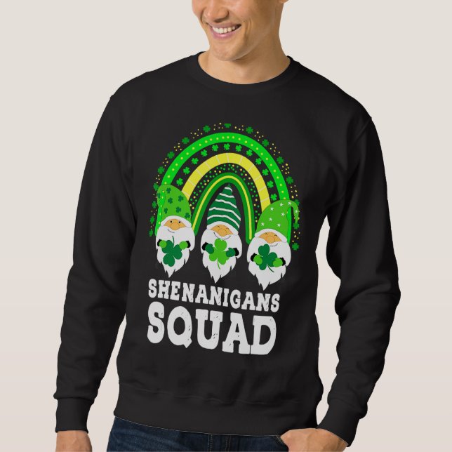 Moletom Shenanigans Squad Dia de São Patrício Gnomos Green (Frente)