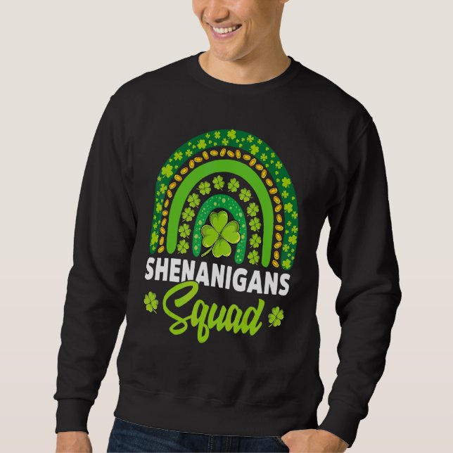 Moletom Shenanigans Squad Happy St Patricks Sortudo Irland (Frente)