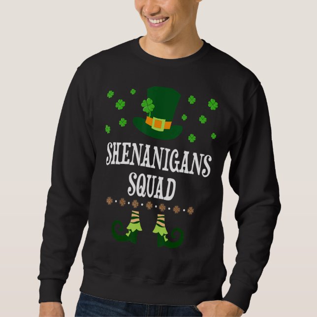 Moletom Shenanigans Squad Irish Funny Saint Patricks Day (Frente)