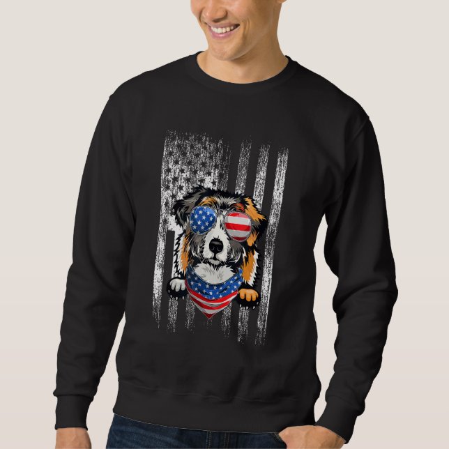 Moletom Shepherd Dog American Flag Patriótico 4t (Frente)