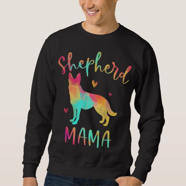 Moletom Shepherd Mama Colorful German shepherd Gifts Dog M (Frente)