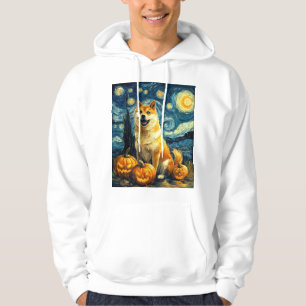 Moletom Shiba Inu Cachorro Fofo Halloween Jack O Lantern A