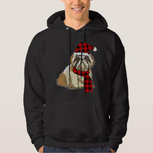 Moletom Shih Tzu Buffalo Xadrez Cão ao Longo do Natal