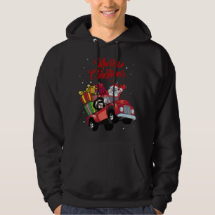 Moletom Shih Tzu Com Papai Noel No Cão Vermelho