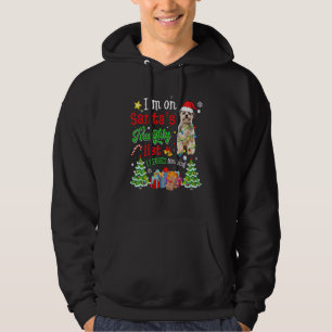 Moletom Shih Tzu Dog Na Lista De Papais noeis Do Xmas