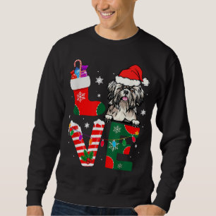 Moletom Shih Tzu Lover Papai Noel Cães de Natal Pijama