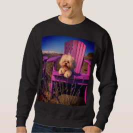 Moletom Shih Tzu Sorridente em Campo de Flores (Dias de Ca