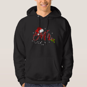 Moletom Shirt Red Xadrez Santa Hat Casais Correspondentes