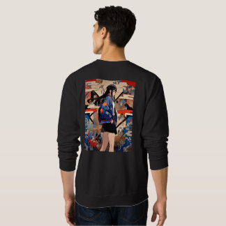 Moletom 【SHOP限定イラスト】和柄JKスウェット｜寿司娘 GenerativeAI