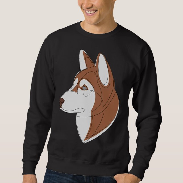 Moletom Siberian Husky Brown (Frente)