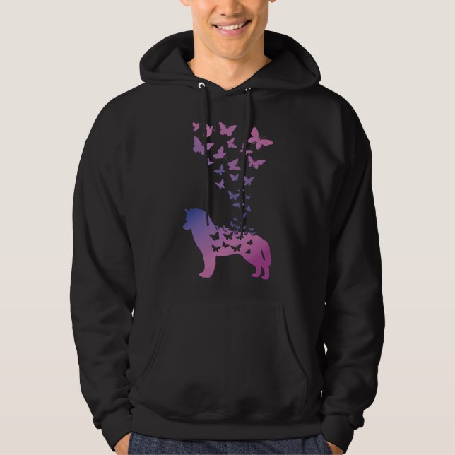Moletom Siberian Husky Butterfly Siberian Husky (Frente)