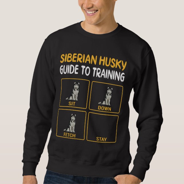 Moletom Siberian Husky Guide To Training Dog Obedience (Frente)