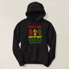 Moletom SICKLE CELL SUPPORT SQUAD Nome Personalizado