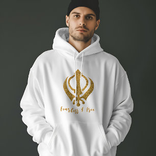 Moletom Sikh Khanda "Sem medo e livre"