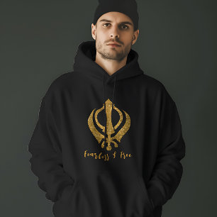 Moletom Sikh Khanda "Sem medo e livre"
