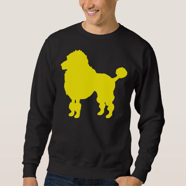Moletom Silhueta de cachorro amarelo (Frente)